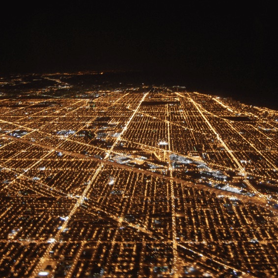Chicago, overhead view