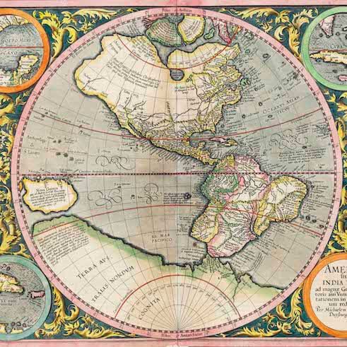 Michael Mercator, America sive India Nova (1595)