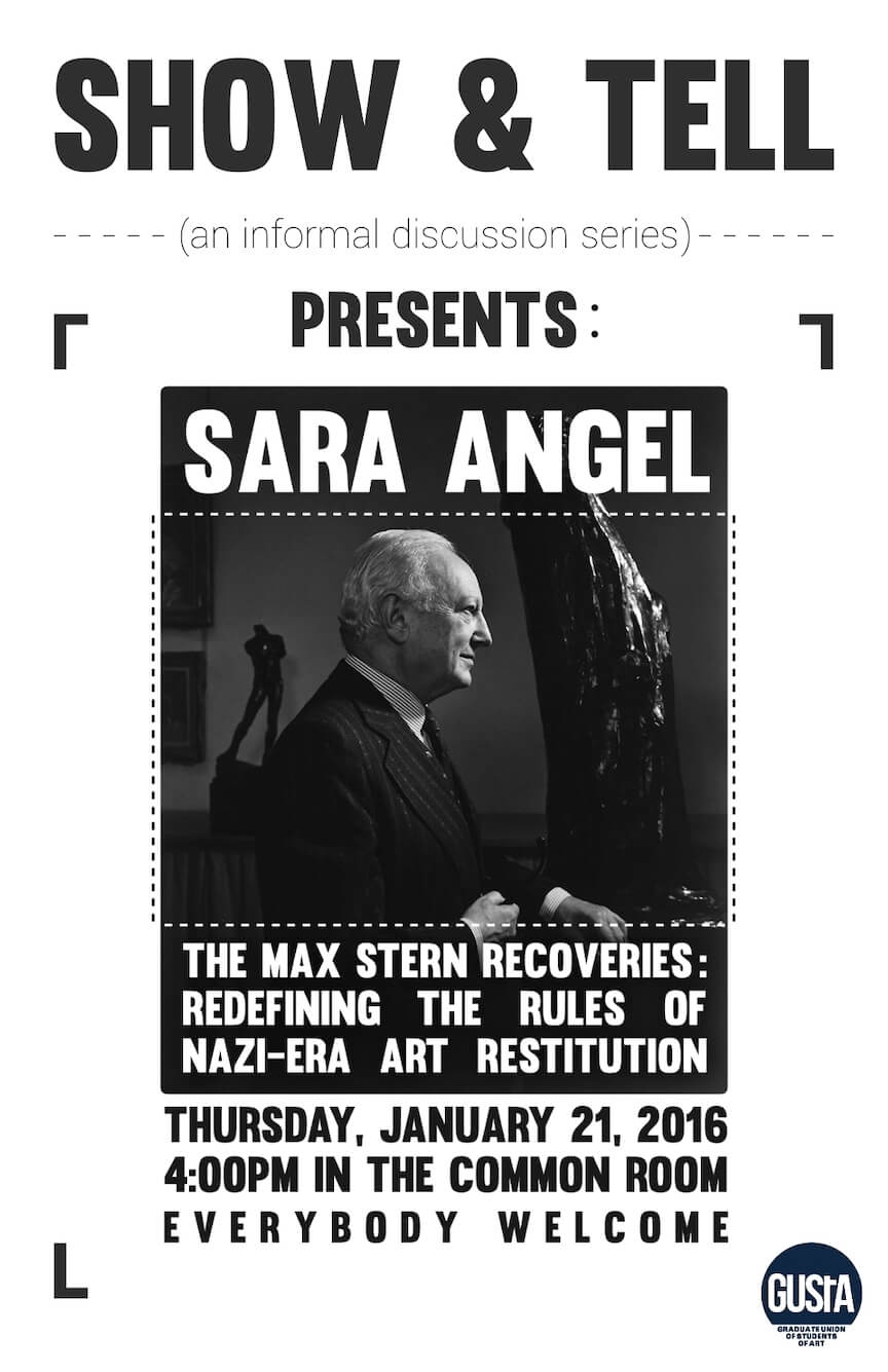 Poster for Sara Angel Lecture